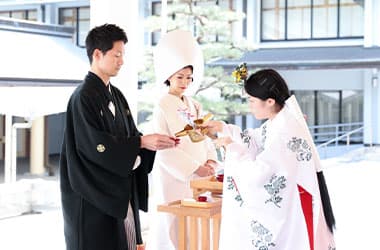 写真：神前式