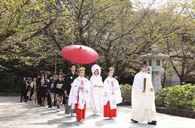 写真：神前式
