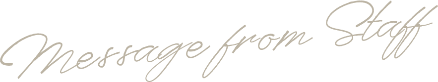 Message from Staff